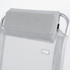 AKTIVE - Chaise Pliante Haute Avec Dossier Haut Réglable 5 Positions, Gris -Plein Air Fournitures Boutique aktive chaise pliante haute avec dossier haut reglable 5 positions gris 4