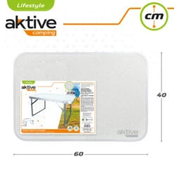 AKTIVE - Table Pliante . Table Basse Blanche En Aluminium - 40x60x40 Cm -Plein Air Fournitures Boutique aktive table pliante table basse blanche en aluminium 40x60x40 cm 4