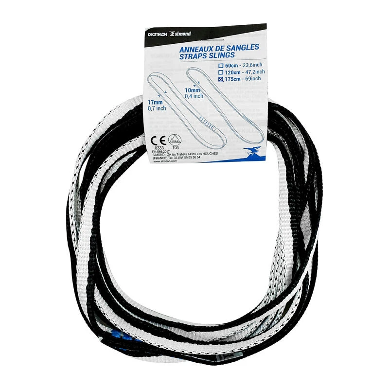 Simond ANNEAU DE SANGLE LÉGER - 10mm X 175 CM 1 Simond ANNEAU DE SANGLE LÉGER - 10mm X 175 CM
