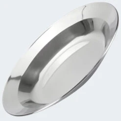 Assiette Creuse De Camping Inox | Diamètre Env. 22 - 24 Cm | 1 Assiette -Plein Air Fournitures Boutique assiette creuse de camping inox diametre env 22 24 cm 1 assiette 2