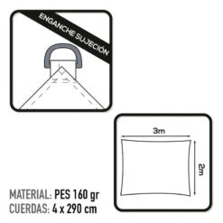 Auvent Rectangulaire En Polyester Aktive Garden Coloris Blanc -Plein Air Fournitures Boutique auvent rectangulaire en polyester aktive garden coloris blanc 2