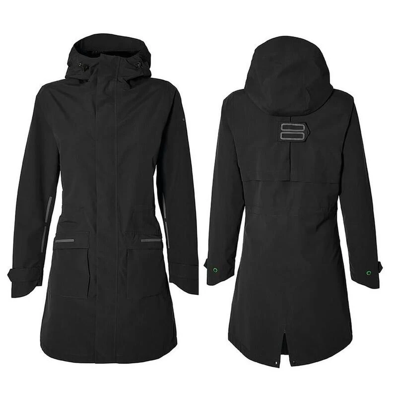 BASIL Parka De Pluie Pour Vélo Mosse Femme Noir 3 BASIL Parka De Pluie Pour Vélo Mosse Femme Noir – Image 3