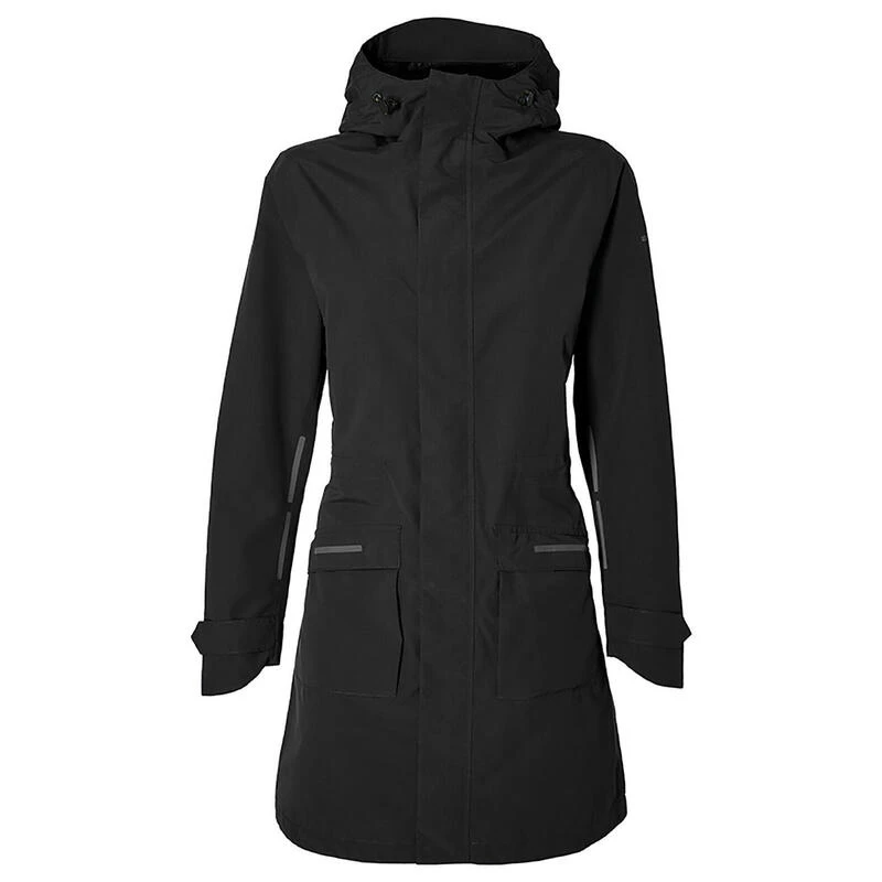 BASIL Parka De Pluie Pour Vélo Mosse Femme Noir 1 BASIL Parka De Pluie Pour Vélo Mosse Femme Noir
