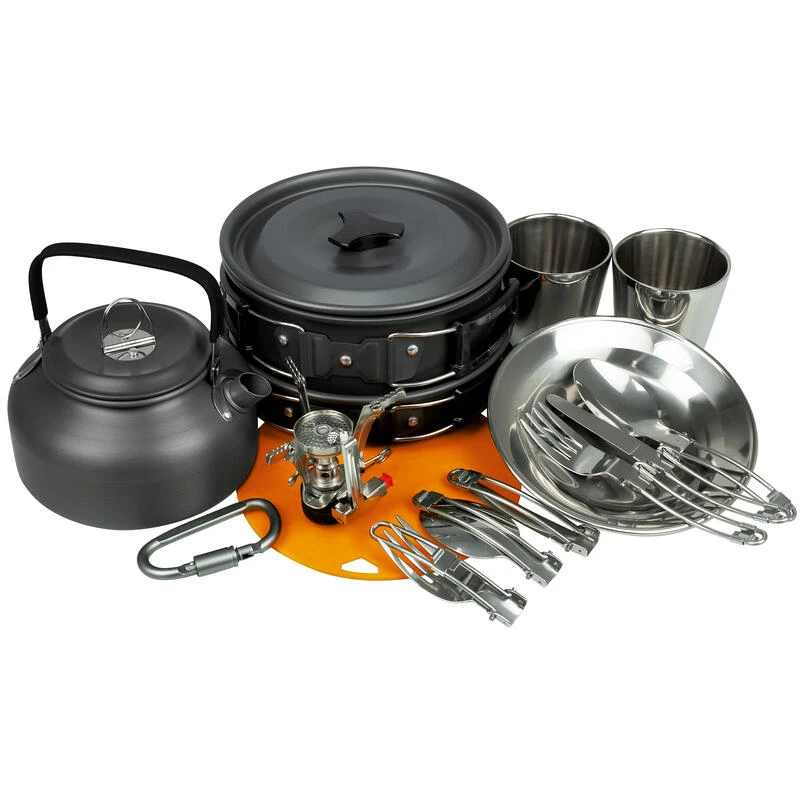 Batterie De Cuisine De Camping, Assiettes, Gobelets Et Couverts | Set Vaisselle 1 Batterie De Cuisine De Camping, Assiettes, Gobelets Et Couverts | Set Vaisselle