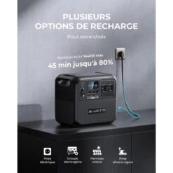 BLUETTI Générateur Électrique Solaire AC180 Avec Panneau Solaire PV200 -Plein Air Fournitures Boutique bluetti generateur electrique solaire ac180 avec panneau solaire pv200 3