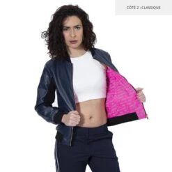 Bomber Réversible Et Réfléchissant Cascadeuse -Plein Air Fournitures Boutique bomber reversible et reflechissant cascadeuse 3