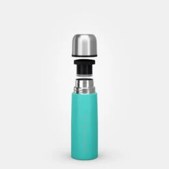 Quechua Bouteille Isotherme Inox 0,4L Avec Gobelet Pour La Randonnée - Turquoise -Plein Air Fournitures Boutique bouteille isotherme inox 04l avec gobelet pour la randonnee turquoise 7