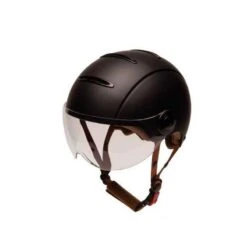 Casque Urbain Jet Tandem Noir Mat Avec Visière -Plein Air Fournitures Boutique casque urbain jet tandem noir mat avec visiere 2