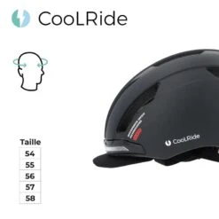 Casque Vélo Adulte Avec LED 52-58 Cm Multisport Noir Avec Visère Intégrée -Plein Air Fournitures Boutique casque velo adulte avec led 52 58 cm multisport noir avec visere integree 5