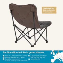 Chaise De Camping Pliante - Mala - Sac De Transport - Rembourrée - Max. 135 Kg -Plein Air Fournitures Boutique chaise de camping pliante mala sac de transport rembourree max 135 kg 5