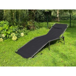 Chaise Longue Torget - Transat - Bain De Soleil 190x60x30 Cm - 150 Kg - Pliable -Plein Air Fournitures Boutique chaise longue torget transat bain de soleil 190x60x30 cm 150 kg pliable 4