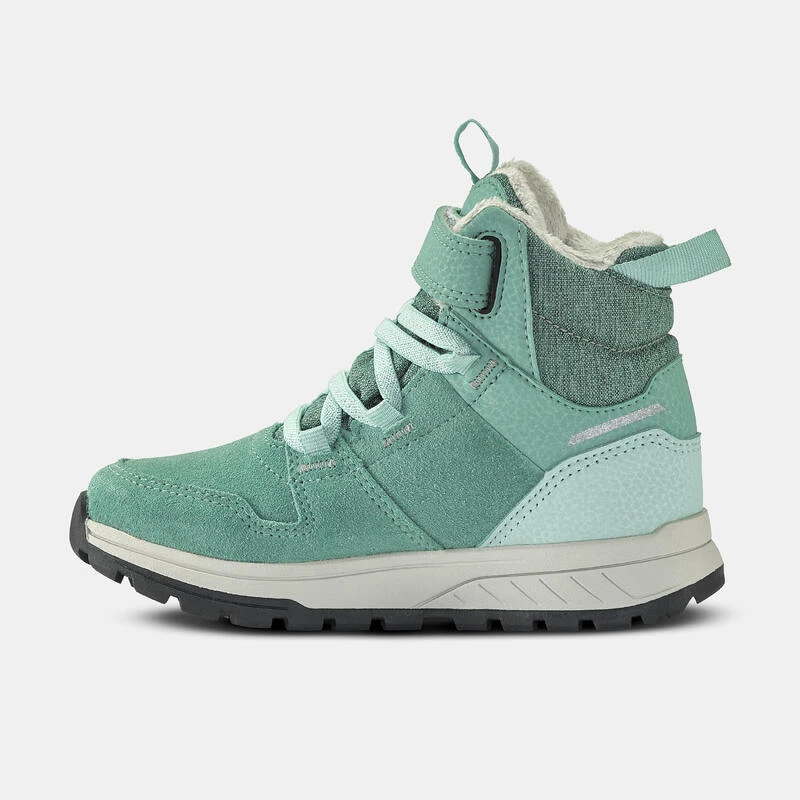 Quechua Chaussures Chaudes Imperméables De Randonnée SH500 Cuir Scratch - Enfant 24-34 2 Quechua Chaussures Chaudes Imperméables De Randonnée SH500 Cuir Scratch - Enfant 24-34 – Image 2