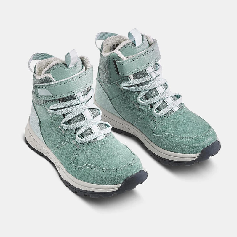 Quechua Chaussures Chaudes Imperméables De Randonnée SH500 Cuir Scratch - Enfant 24-34 4 Quechua Chaussures Chaudes Imperméables De Randonnée SH500 Cuir Scratch - Enfant 24-34 – Image 4