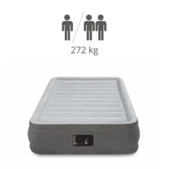 Intex Comfort-Plush 'Queen' - Lit Gonflable - 203x152x33cm - Compris Les Accessoires -Plein Air Fournitures Boutique comfort plush queen lit gonflable 203x152x33cm compris les accessoires 2