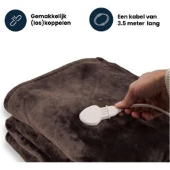 Couverture Électrique Luvego Avec Polaire/Sherpa - Brun Foncé 11 Couverture Électrique Luvego Avec Polaire/Sherpa - Brun Foncé -Plein Air Fournitures Boutique couverture electrique luvego avec polairesherpa brun fonce 4