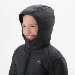 Quechua DOUDOUNE DE RANDONNÉE - HYBRIDE GRIS FONCE - ENFANT 7-15 ANS -Plein Air Fournitures Boutique doudoune de randonnee hybride gris fonce enfant 7 15 ans 3