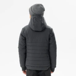Quechua DOUDOUNE DE RANDONNÉE - HYBRIDE NOIRE - ENFANT 7-15 ANS -Plein Air Fournitures Boutique doudoune de randonnee hybride noire enfant 7 15 ans 2