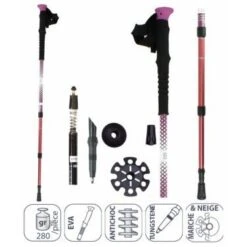 ELEMENTERRE Bâtons De Randonnée PISALO - ORANGE