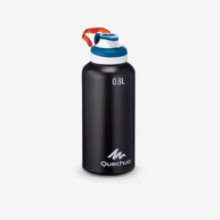 Quechua Gourde Alu 0,6L Avec Bouchon à Ouverture Rapide Pour La Randonnée