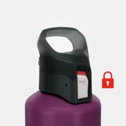 Quechua Gourde Alu 1L Avec Bouchon à Ouverture Rapide Pour La Randonnée - Violet -Plein Air Fournitures Boutique gourde alu 1l avec bouchon a ouverture rapide pour la randonnee violet 3