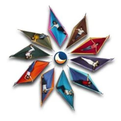 TICKET TO THE MOON Hamac Original Bleu / Turquoise -Plein Air Fournitures Boutique hamac original bleu turquoise 3