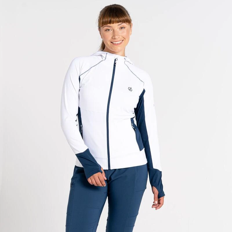 Dare 2b Haut De Sport CONVEY Femme (Blanc / Denim Sombre) 4 Dare 2b Haut De Sport CONVEY Femme (Blanc / Denim Sombre) – Image 4