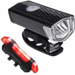 Kit D'éclairage LED Pour Vélo - Feu Avant Et Feu Arrière - 300 & 20 Lumens -Plein Air Fournitures Boutique kit declairage led pour velo feu avant et feu arriere 300 and 20 lumens 4