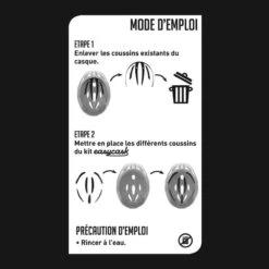 Kit Mousse Casque Vélo Universel Neopréne Confort EASYCASK URBAN -Plein Air Fournitures Boutique kit mousse casque velo universel neoprene confort easycask urban 2