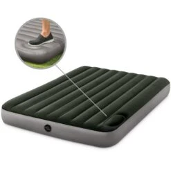 Matelas Gonflable - Intex Downy -2 Personnes - 152x203x25 Cm (BxLxH) -Plein Air Fournitures Boutique matelas gonflable intex downy 2 personnes 152x203x25 cm bxlxh 4