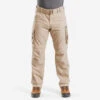 Pantalon Cargo Modulable De Trek Voyage - TRAVEL 100 MODUL Sable Homme