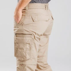 Pantalon Cargo Modulable De Trek Voyage - TRAVEL 100 MODUL Sable Homme -Plein Air Fournitures Boutique pantalon cargo modulable de trek voyage travel 100 modul sable homme 8
