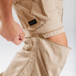 Pantalon Cargo Modulable De Trek Voyage - TRAVEL 100 MODUL Sable Homme -Plein Air Fournitures Boutique pantalon cargo modulable de trek voyage travel 100 modul sable homme 9