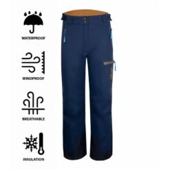 TROLLKIDS Pantalon De Ski Enfant Hallingdal Imperméable Et Respirant Bleu Marine/bronze -Plein Air Fournitures Boutique pantalon de ski enfant hallingdal impermeable et respirant bleu marinebronze 2