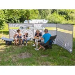 Paravent De Camping Bora - Brise-Vue - 4,5 X 1,4 M - Résistant Au Vent - Gris -Plein Air Fournitures Boutique paravent de camping bora brise vue 45 x 14 m resistant au vent gris 2