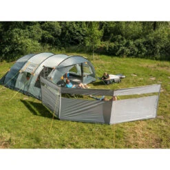 Paravent De Camping Bora - Brise-Vue - 4,5 X 1,4 M - Résistant Au Vent - Gris -Plein Air Fournitures Boutique paravent de camping bora brise vue 45 x 14 m resistant au vent gris 3