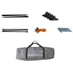 Paravent De Camping Bora - Brise-Vue - 4,5 X 1,4 M - Résistant Au Vent - Gris -Plein Air Fournitures Boutique paravent de camping bora brise vue 45 x 14 m resistant au vent gris 6