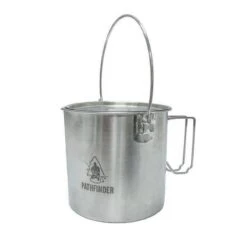 Pathfinder Pot En Acier Inoxydable Avec Couvercle (1,9 L) -Plein Air Fournitures Boutique pathfinder pot en acier inoxydable avec couvercle 19 l 2