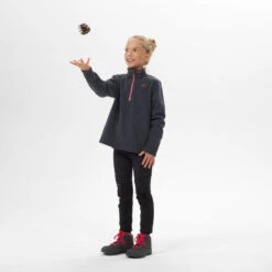 Quechua Polaire De Randonnée - MH100 Grise Foncée - Enfant 7-15 Ans -Plein Air Fournitures Boutique polaire de randonnee mh100 grise foncee enfant 7 15 ans 2