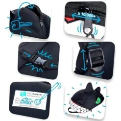 Sac à Dos Pour Enfants | Dragon Noir | Crazy Safety | Testé Et Certifié -Plein Air Fournitures Boutique sac a dos pour enfants dragon noir crazy safety teste et certifie 2