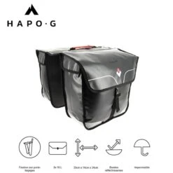 Sacoche Vélo Porte Bagage étanche 32L Noir - Vélo électrique, VTT, VTC - HAPO-G 11 Sacoche Vélo Porte Bagage étanche 32L Noir - Vélo électrique, VTT, VTC - HAPO-G -Plein Air Fournitures Boutique sacoche velo porte bagage etanche 32l noir velo electrique vtt vtc hapo g 4