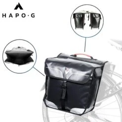 Sacoche Vélo Porte Bagage étanche 32L Noir - Vélo électrique, VTT, VTC - HAPO-G 12 Sacoche Vélo Porte Bagage étanche 32L Noir - Vélo électrique, VTT, VTC - HAPO-G -Plein Air Fournitures Boutique sacoche velo porte bagage etanche 32l noir velo electrique vtt vtc hapo g 5