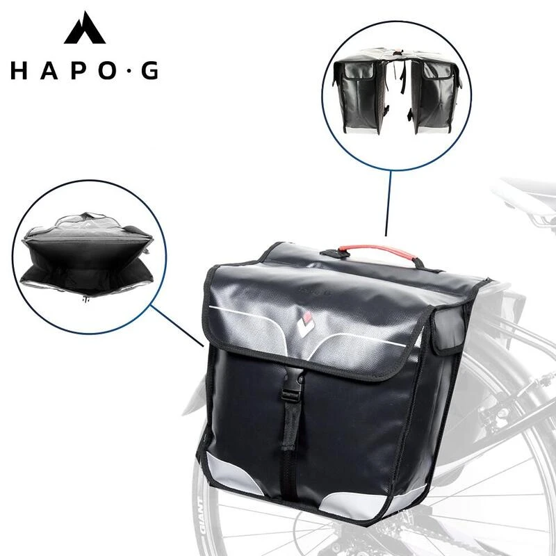 Sacoche Vélo Porte Bagage étanche 32L Noir - Vélo électrique, VTT, VTC - HAPO-G 6 Sacoche Vélo Porte Bagage étanche 32L Noir - Vélo électrique, VTT, VTC - HAPO-G – Image 6