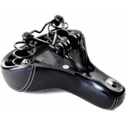 Benson Selle De Vélo Noir - Selle Confort Gel Hommes/Femmes -Plein Air Fournitures Boutique selle de velo noir selle confort gel hommesfemmes 2