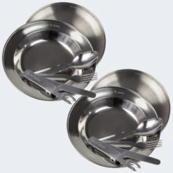 Set Couverts De Camping Et Assiette Creuse & Plate | 2 Personnes -Plein Air Fournitures Boutique set couverts de camping et assiette creuse and plate 2 personnes 2