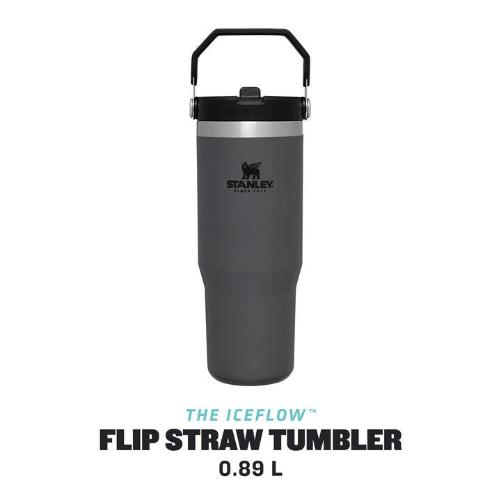 Stanley The IceFlow™ Flip Straw Tumbler - 0.89L / 30oz - Charbon 4 Stanley The IceFlow™ Flip Straw Tumbler - 0.89L / 30oz - Charbon – Image 4