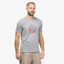Quechua T-shirt De Randonnée - NH100 - Homme -Plein Air Fournitures Boutique t shirt de randonnee nh100 homme 2
