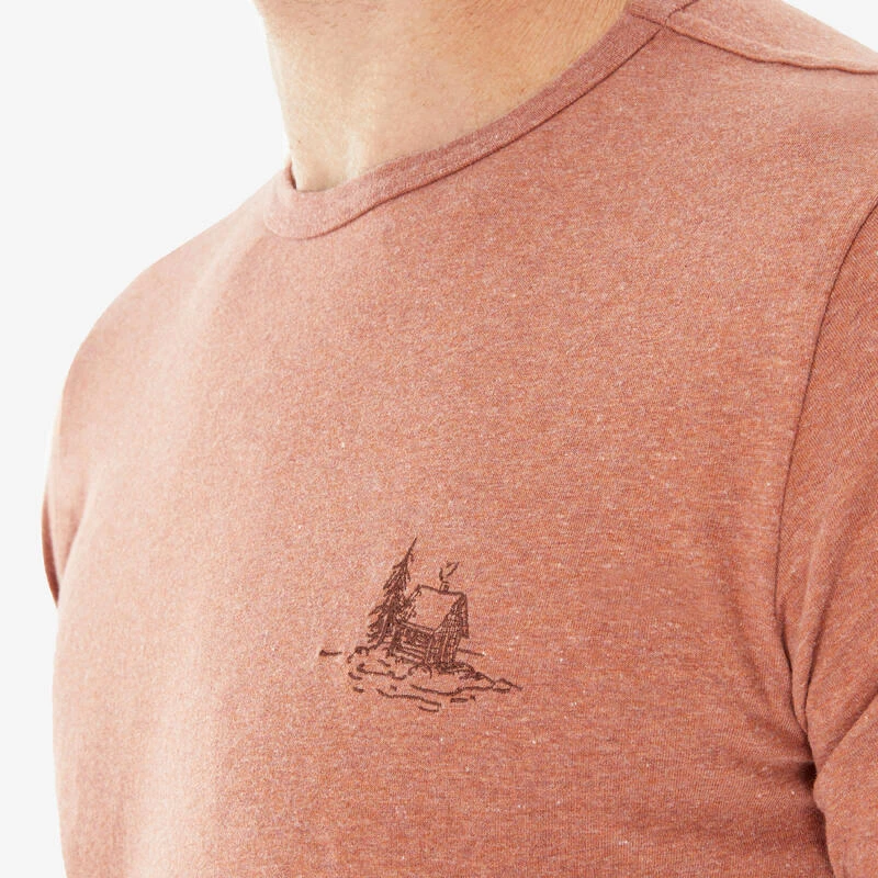 Quechua T-SHIRT NH100 MARRON H 4 Quechua T-SHIRT NH100 MARRON H – Image 4