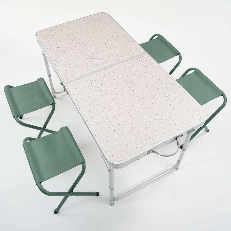 Quechua TABLE DE CAMPING PLIANTE - 4 TABOURETS - 4 À 6 PERSONNES 5 Quechua TABLE DE CAMPING PLIANTE - 4 TABOURETS - 4 À 6 PERSONNES – Image 5