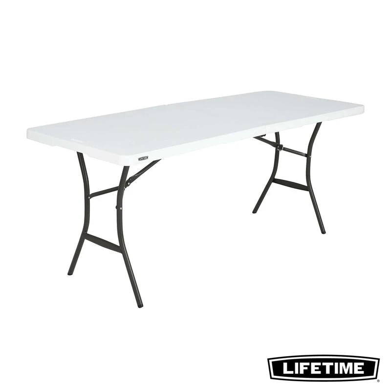 Table Rectangulaire Valise Pliante En Deux (183 X 70 Cm) LIFETIME #80642 1 Table Rectangulaire Valise Pliante En Deux (183 X 70 Cm) LIFETIME #80642
