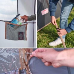 Tente Coleman 8 Personnes Octagon Gris -Plein Air Fournitures Boutique tente coleman 8 personnes octagon gris 5